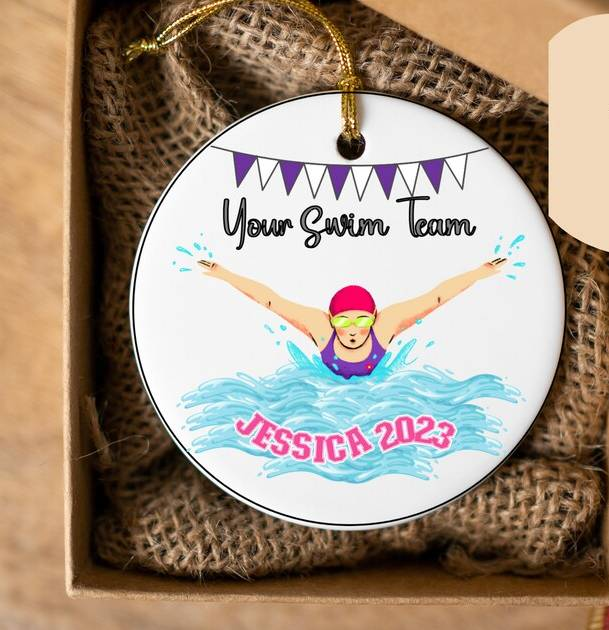 Personalized Swim Must Have Ornament