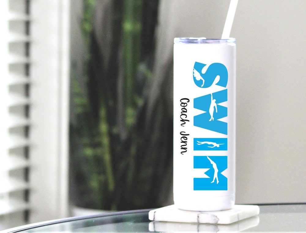 Personalized Swimmer Tumbler